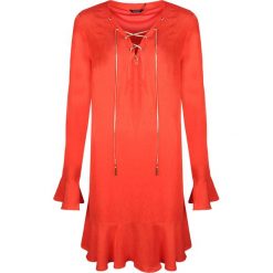 Marciano Guess Sukienka. Sukienki damskie Guess, na co dzień, z aplikacjami, z tkaniny, bez kołnierzyka, z długim rękawem, długie, proste. Za 249,00 zł.
