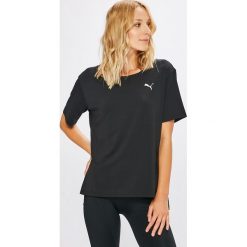 Puma - Top. Czarne topy damskie marki Puma, s, z elastanu, z okrągłym kołnierzem. W wyprzedaży za 119,90 zł.