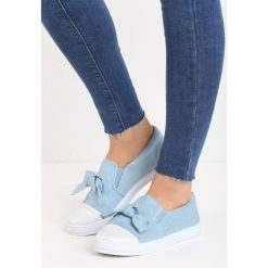Trampki damskie slip on: Jasnoniebieskie Slip On Fixation