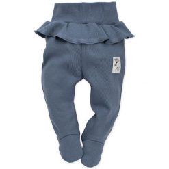 Pinokio Dziewczęce Półśpioszki Petit Lou 62 Niebieski. Niebieskie śpiochy niemowlęce Pinokio, bez wzorów, z bawełny. Za 33,00 zł.