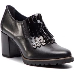 Półbuty TAMARIS - 1-24410-21 Black 001. Czarne półbuty damskie Tamaris, ze skóry ekologicznej, na obcasie. Za 289,90 zł.