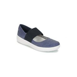 Baleriny damskie: Baleriny FitFlop FSPORTY MARY JANE CANVAS