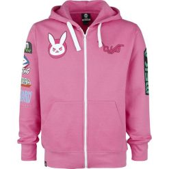 Bluzy męskie: Overwatch Ultimate D.VA Bluza z kapturem rozpinana różowy