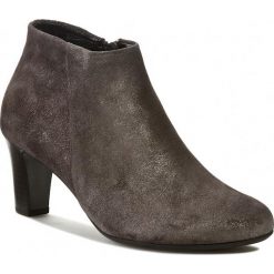 Botki GABOR - Velour 95.660.60 Powder. Szare buty zimowe damskie Gabor, z materiału. W wyprzedaży za 269,00 zł.
