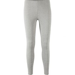 Legginsy w prążek bonprix jasnoszary melanż. Szare legginsy damskie bonprix, bez wzorów. Za 21,99 zł.