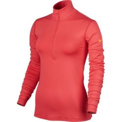 Bluzy sportowe damskie: Nike Bluza damska Pro Warm Top LS HZ pomarańczowa r. L (803145 850)