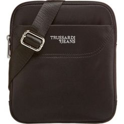 Trussardi Męska torba crossbody Business City Flat Sm 71B00117-K299 Black. Czarne torby męskie na ramię Trussardi, w paski. W wyprzedaży za 214,00 zł.