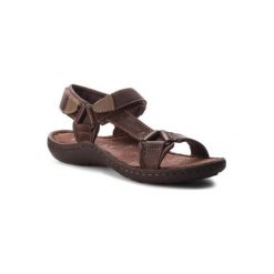 LASOCKI FOR MEN MI18-975 Brązowy ciemny. Pomarańczowe sandały męskie Lasocki For Men, ze skóry, bez zapięcia. Za 119,99 zł.