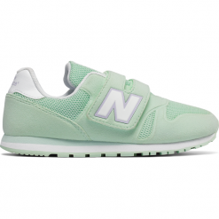 New Balance KA373P2Y. Szare buciki niemowlęce dziewczęce marki New Balance, z materiału. W wyprzedaży za 99,99 zł.