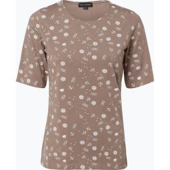 Franco Callegari - T-shirt damski, beżowy. Brązowe t-shirty damskie Franco Callegari, bez wzorów, bez kołnierzyka. Za 89,95 zł.