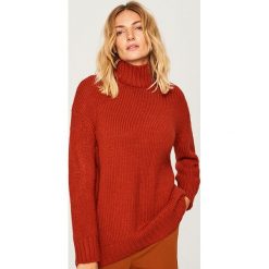 Długi sweter - Bordowy. Czerwone bez kategorii marki Reserved, s. Za 139,99 zł.