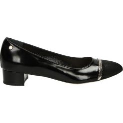 Czółenka - 80532 NER-ORO. Czarne buty ślubne damskie Venezia, ze skóry. Za 199,00 zł.
