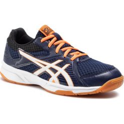 Buty ASICS - Upcourt 3 1071A019 Peacoat/White 403. Niebieskie buty sportowe męskie Asics, ze skóry ekologicznej, bez zapięcia. W wyprzedaży za 159,00 zł.