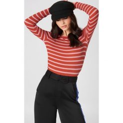 T-shirty damskie: Second Female T-shirt z długim rękawem Laura – Red,Multicolor