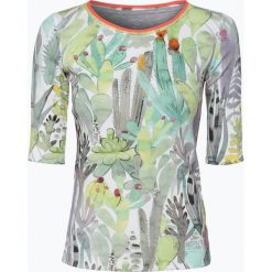 Marc Cain Collections - T-shirt damski, niebieski. Niebieskie t-shirty damskie Marc Cain Collections, s, w prążki, z dżerseju. Za 299,95 zł.