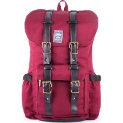 Wodoodporny plecak męski SOLIER SV01 burgundowy - Burgundowy. Czerwone plecaki męskie Solier, bez wzorów, z materiału, sportowe. Za 249,99 zł.
