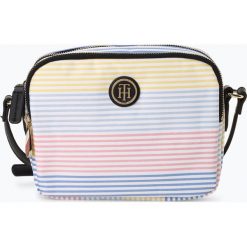 Tommy Hilfiger - Damska torebka na ramię, niebieski. Niebieskie torebki klasyczne damskie TOMMY HILFIGER, w paski, na ramię, bez dodatków. Za 339,95 zł.