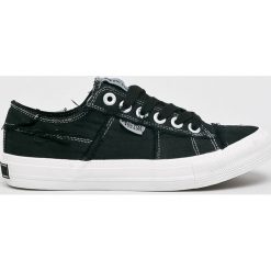 Big Star - Tenisówki. Czarne trampki i tenisówki damskie marki BIG STAR, bez wzorów, z materiału, na sznurówki. Za 99,90 zł.