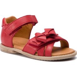 Sandały FRODDO - G2150098 S Red. Czerwone sandały dziewczęce marki Froddo, ze skóry, bez zapięcia. Za 259,00 zł.