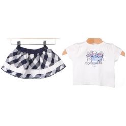 Primigi T-Shirt Dziewczęcy + Spódnica 62 Biały. Białe spódniczki dziewczęce marki Primigi. W wyprzedaży za 95,00 zł.
