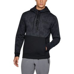 Bejsbolówki męskie: Under Armour Bluza męska Threadborne 1/2 Zip Hoodie czarna r. l (1299135-002)