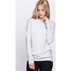 Jasnoszary Sweter Count On Me. Szare bez kategorii Born2be, xl, z dzianiny, z dekoltem w łódkę. Za 59,99 zł.