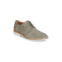 Derby Clarks ATTICUS LACE. Szare półbuty męskie Clarks, bez wzorów, bez zapięcia. Za 391,20 zł.