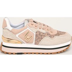 Liu Jo - Buty skórzane. Szare buty sportowe damskie Liu Jo, bez wzorów, ze skóry, sportowe. Za 769,90 zł.