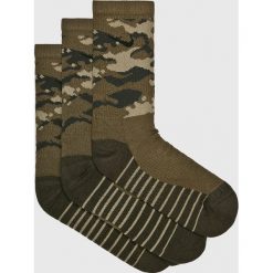 Nike - Skarpety (3-pack). Zielone skarpetki męskie marki Nike, z elastanu. W wyprzedaży za 49,90 zł.