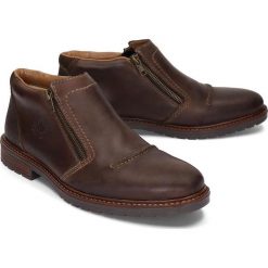 RIEKER B5380-27 brown, botki męskie. Brązowe botki męskie Rieker, na zamek. Za 339,90 zł.