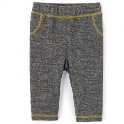Spodnie typu jogpant. Szare spodnie dresowe dziewczęce marki La Redoute Collections, z dresówki. Za 41,96 zł.