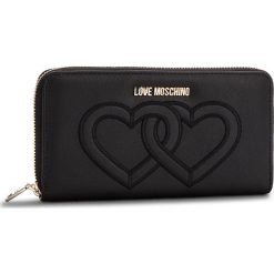 Portfele damskie: Duży Portfel Damski LOVE MOSCHINO – JC5547PP16LM0000 Nero