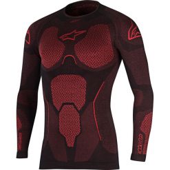 Koszulka termoaktywna ALPINESTARS RIDE TECH TOP LONG SLEEVE SUMMER kolor czarny/czerwony, rozmiar S/XS. Czerwone koszulki męskie termoaktywne Alpinestars, s, bez wzorów, z długim rękawem. Za 289,00 zł.