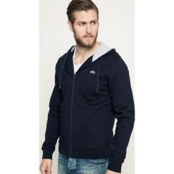 Lacoste - Bluza. Niebieskie bluzy męskie Lacoste, s, bez wzorów, z elastanu, z kapturem, bez rękawów, z kapturem. Za 449,90 zł.