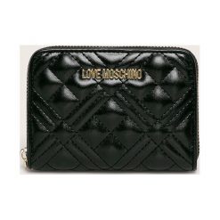 Love Moschino - Portfel. Czarne portfele damskie Love Moschino, bez wzorów, ze skóry ekologicznej. Za 369,90 zł.
