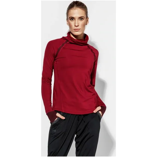 Under Armour Bluza Cg Reactor Run Funnel Neck , bordowy, rozmiar S. Czerwone bluzy damskie Under Armour, s, bez wzorów, z elastanu, bez rękawów, bez kaptura, na golfa. W wyprzedaży za 189,99 zł.