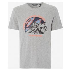 O'Neill Cold Water Koszulka Szary. Szare podkoszulki męskie O'Neill, s, z haftami, z bawełny, z krótkim rękawem. Za 119,95 zł.