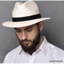 Kapelusz letni panama PEDRO. Szare kapelusze męskie Pakamera, bez wzorów. Za 210,00 zł.