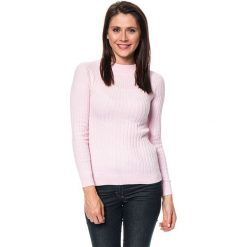 Golfy damskie: Sweter w kolorze jasnoróżowym