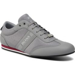 Sneakersy BOSS - Lighter 50370438 Medium Grey. Szare sneakersy męskie Boss, na co dzień, bez wzorów, ze skóry ekologicznej, bez zapięcia. Za 649,00 zł.