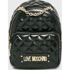 Love Moschino - Plecak. Czarne plecaki damskie marki Love Moschino, z materiału. Za 859,90 zł.