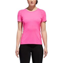 Koszulka adidas Supernova Tee W Różowa. Różowe t-shirty damskie Adidas, s, bez wzorów, bez kołnierzyka. Za 109,99 zł.