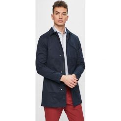 Casual Friday - Kurtka. Niebieskie płaszcze męskie marki Casual Friday, xl, bez wzorów, z bawełny, casualowe, długie, bez kaptura. Za 559,90 zł.