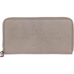 U.S. POLO ASSN. portfel damski Crestwood Large Zip Around Wallet szary. Szare portfele damskie U.S. Polo Assn., bez wzorów. Za 209,00 zł.