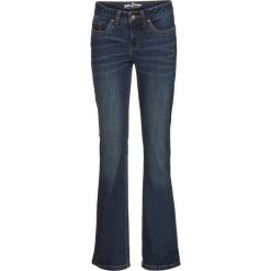 Dżinsy "authentic-stretch" BOOTCUT bonprix ciemnoniebieski. Niebieskie jeansy damskie bonprix. Za 129,99 zł.