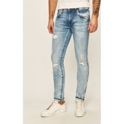 Pepe Jeans - Jeansy Stanley Distressed Eco. Niebieskie jeansy męskie Pepe Jeans, bez wzorów. W wyprzedaży za 359,90 zł.