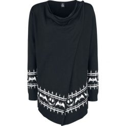 Kardigany damskie: Miasteczko Halloween Spikes Kardigan damski czarny/biały