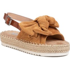 Espadryle XTI - 57141 Camel. Pomarańczowe sandały dziewczęce Xti, ze skóry ekologicznej, bez zapięcia. Za 129,00 zł.