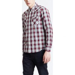 Levi's® Barstow Western Bodhran Koszula Czerwony Biały. Czerwone koszule męskie s, w kratkę, z bawełny, bez kołnierzyka, z długim rękawem. Za 309,95 zł.