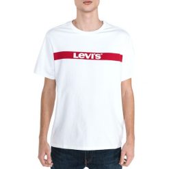 Levi's Koszulka Biały. Białe podkoszulki męskie s, z nadrukiem, z bawełny. Za 102,95 zł.